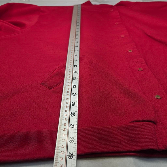 Women's Blair Red Cardigan 3XL - Picture 10 of 11